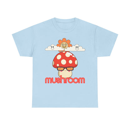 Mushroom Unisex T-Shirt, Eco-friendly Gifts for Birthdays, Whimsical Design for Nature Lovers,