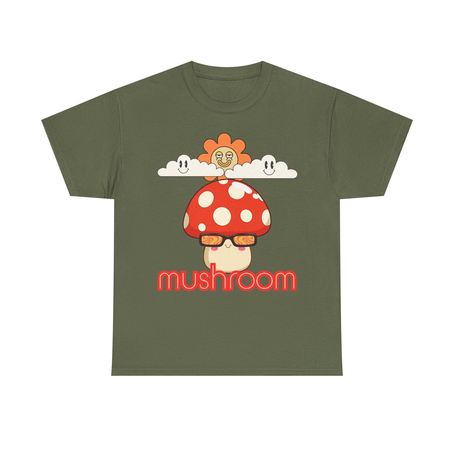 Mushroom Unisex T-Shirt, Eco-friendly Gifts for Birthdays, Whimsical Design for Nature Lovers,