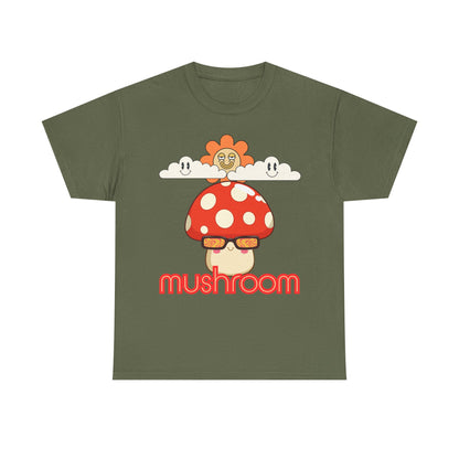 Mushroom Unisex T-Shirt, Eco-friendly Gifts for Birthdays, Whimsical Design for Nature Lovers,